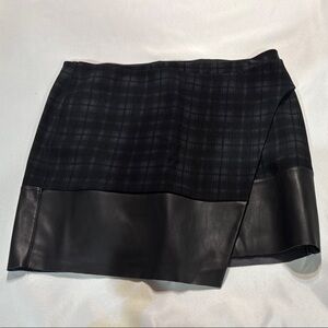 Bailey 44 Black and Blue Asymmetrical Pencil Skirt